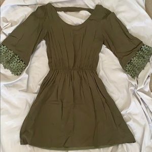 Army Green Dress by Charlotte Russe - Size Small